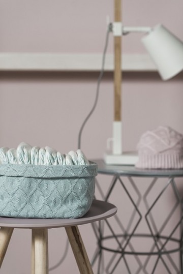 Mandje diamond knit vintage green 2