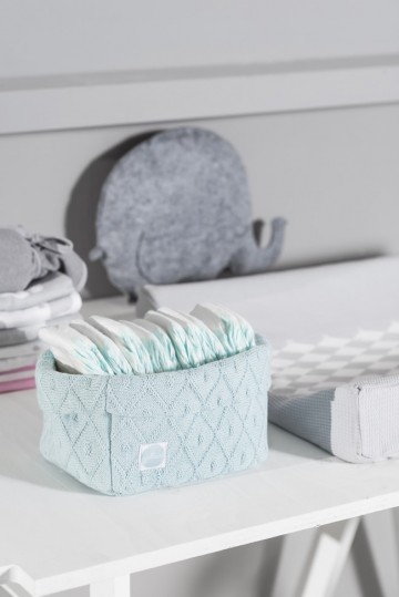 Mandje diamond knit vintage green 3