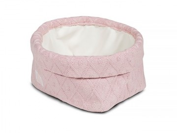 Mandje diamond knit vintage pink