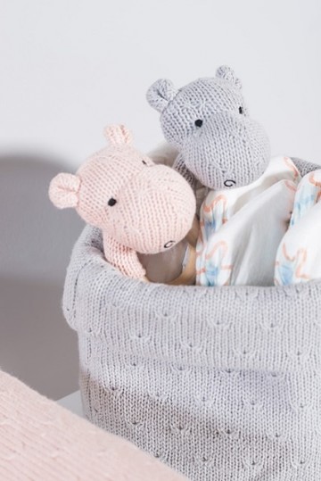 Commodemandje soft knit light grey 2