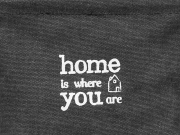 Mandje stonewashed canvas grey 2